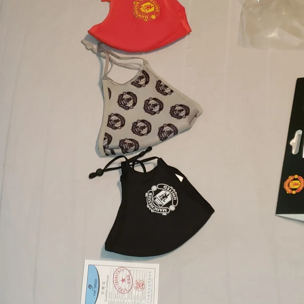 Manchester United Face Masks Pack (Set of 3) RARE